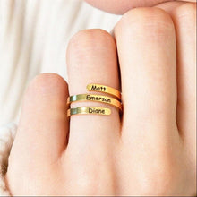 Load image into Gallery viewer, Personalized Spiral Twist Ring
