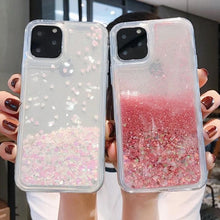 Load image into Gallery viewer, Liquid Quicksand Bling Glitter Phone Case For iPhone 11 Pro Max XS X XR 6 6S 8 7 Plus 5 5S SE Water Shine Silicon Cover