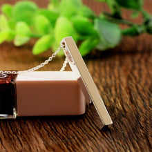 Load image into Gallery viewer, Long Bar Vertical Necklace Silver