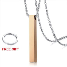 Load image into Gallery viewer, Pendant Name Custom Necklace Rose Gold