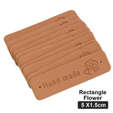 Load image into Gallery viewer, 50Pcs Embossed Hand Made Letter Labels For Diy Sewing Materials