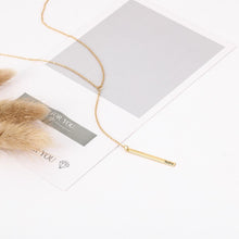 Load image into Gallery viewer, Custom Bar Necklaces Pendant Long Chain