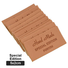 Load image into Gallery viewer, 50Pcs Embossed Hand Made Letter Labels For Diy Sewing Materials