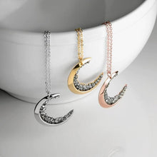 Load image into Gallery viewer, Celestial Crystal Moon Necklace