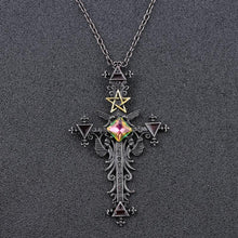 Load image into Gallery viewer, Vintage Gothic Cross Necklace