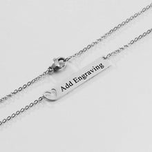 Load image into Gallery viewer, Personalized Nameplate Necklace With Heart