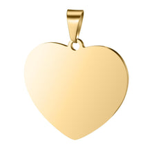 Load image into Gallery viewer, Heart Custom Photo Necklace Golden