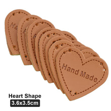 Load image into Gallery viewer, 50Pcs Embossed Hand Made Letter Labels For Diy Sewing Materials