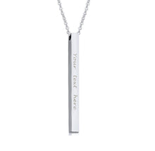 Load image into Gallery viewer, Custom Necklace Engraved Silver