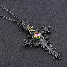 Load image into Gallery viewer, Vintage Gothic Cross Necklace