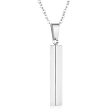Load image into Gallery viewer, Personalized Date Necklaces Silver