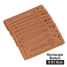 Load image into Gallery viewer, 50Pcs Embossed Hand Made Letter Labels For Diy Sewing Materials