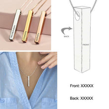 Load image into Gallery viewer, Pendant Name Custom Necklace Gold