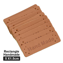 Load image into Gallery viewer, 50Pcs Embossed Hand Made Letter Labels For Diy Sewing Materials