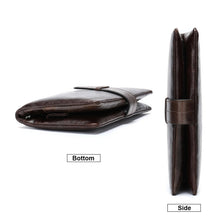 Load image into Gallery viewer, Men's Engraved Laser Leather Wallet