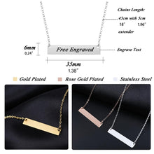 Load image into Gallery viewer, Bar Custom Made with Any Name Gold