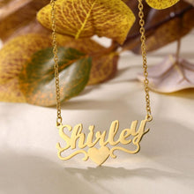 Load image into Gallery viewer, Heart With Name Necklaces
