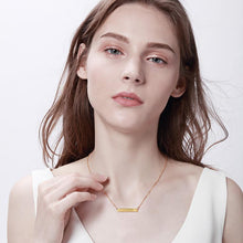 Load image into Gallery viewer, Engraving Personalized Bar Necklaces Left