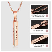 Load image into Gallery viewer, Personalized Date Necklaces Silver