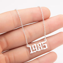 Load image into Gallery viewer, Memorable Year Chain Necklace