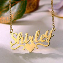 Load image into Gallery viewer, Heart With Name Necklaces