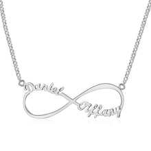 Load image into Gallery viewer, Custom Infinity Two Name Necklace