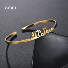 Load image into Gallery viewer, Bracelet Personalized Custom Cuff Bangles
