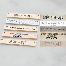 Load image into Gallery viewer, Handwriting Signature Bar Necklace 18K Gold