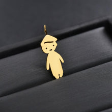 Load image into Gallery viewer, 2 Boy Engraved Name Necklace