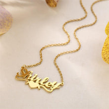 Load image into Gallery viewer, Heart With Name Necklaces