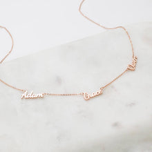Load image into Gallery viewer, Customize 3 name necklaces