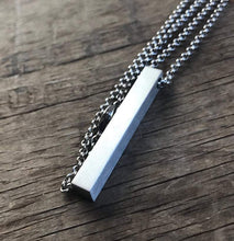 Load image into Gallery viewer, Personalized Engraved Necklace Silver