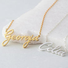 Load image into Gallery viewer, Personalized Cursive Name Necklace
