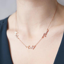 Load image into Gallery viewer, Customize 3 name necklaces
