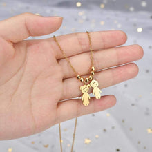 Load image into Gallery viewer, 2 Girl Engraved Name Necklace