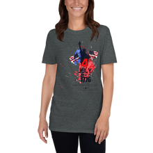 Load image into Gallery viewer, Women's Short-Sleeve The Statue of Liberty T-Shirt Happy Independence Day United State of America 4th Of July T-Shirt 100% ring-spun cotton Tee