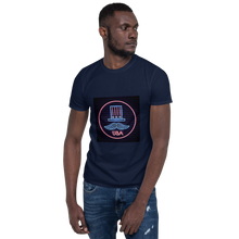 Load image into Gallery viewer, Men's Short-Sleeve Unisex T-Shirt Happy Independence Day United State of America T-shirt 100% Cotton Tee