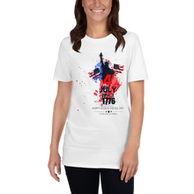 Load image into Gallery viewer, Women's Short-Sleeve The Statue of Liberty T-Shirt Happy Independence Day United State of America 4th Of July T-Shirt 100% ring-spun cotton Tee