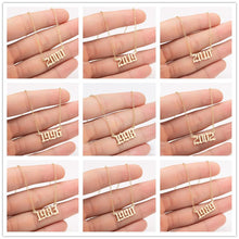 Load image into Gallery viewer, Memorable Year Chain Necklace