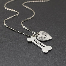 Load image into Gallery viewer, Pet Photo Name Custom Pendant Necklace