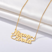 Load image into Gallery viewer, Heart Personalized Letter Necklace