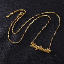 Load image into Gallery viewer, Custom Butterfly Name Necklaces