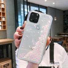 Load image into Gallery viewer, Liquid Quicksand Bling Glitter Phone Case For iPhone 11 Pro Max XS X XR 6 6S 8 7 Plus 5 5S SE Water Shine Silicon Cover