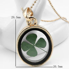 Load image into Gallery viewer, Lucky Four Leaf Real Flower Necklace