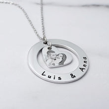 Load image into Gallery viewer, Custom Photo Stainless Steel Engraved Necklace