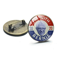 Load image into Gallery viewer, SONGDA New Biden 2020 Brooch Collar Pin Joe Biden Bernie Sanders Badges President Election Supporters Metal Pins Button Jewelry