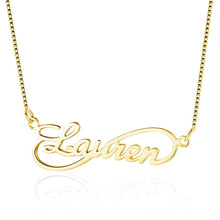 Load image into Gallery viewer, Custom Unique Infinity Love Nameplate Necklace