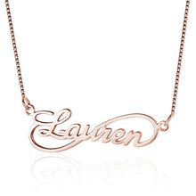 Load image into Gallery viewer, Custom Unique Infinity Love Nameplate Necklace
