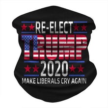 Load image into Gallery viewer, Trump 2020 Flags Ice Silk Fabric Cycling Bike Bicycle Riding Scarf Variety Magic Headband Veil Scarves Face Mesh Bandanas Mask