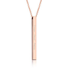 Load image into Gallery viewer, Custom Necklace Engraved Rose Gold